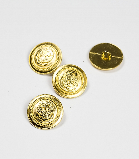 Gold Metal Anchor Button Size 36L x5
